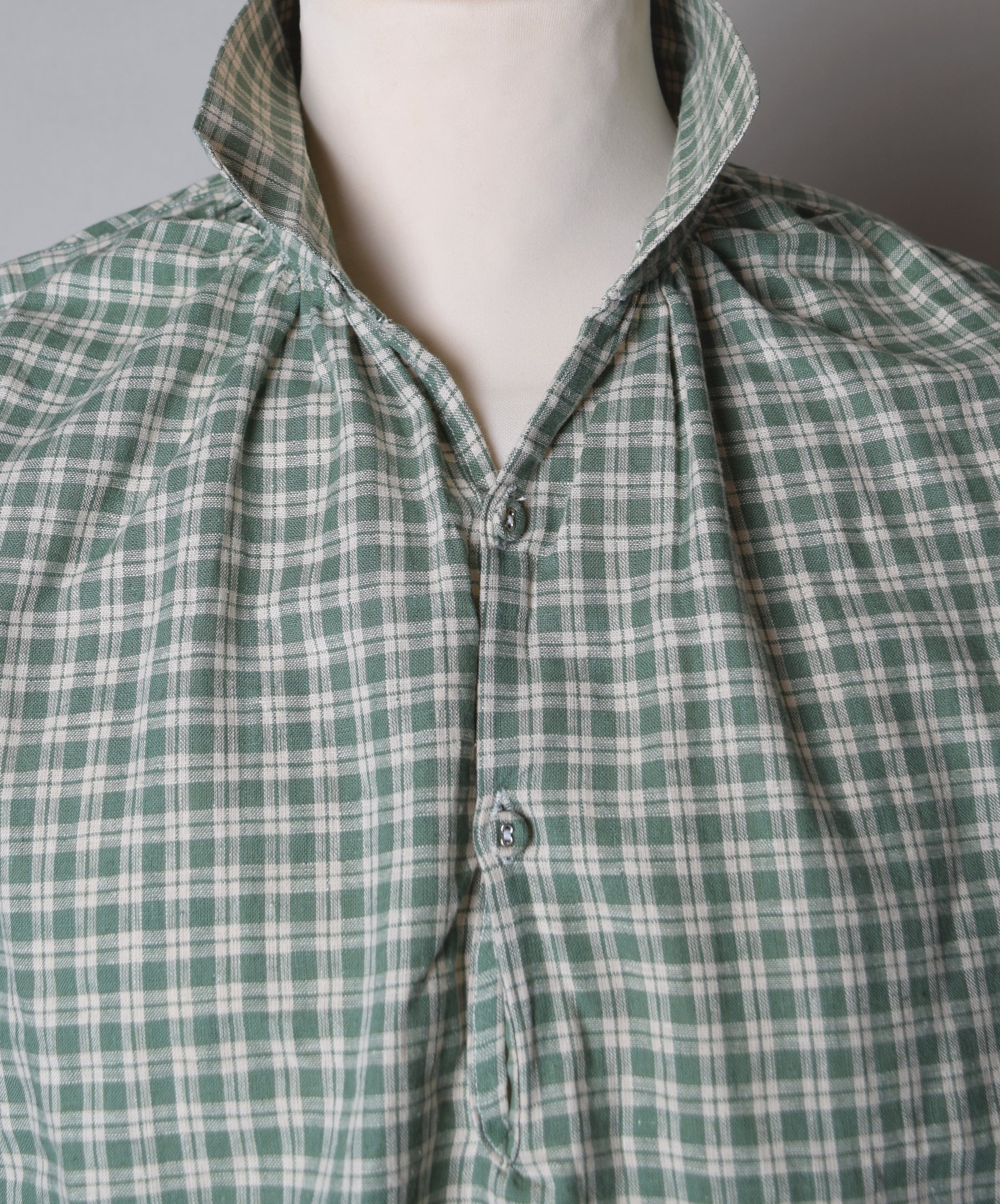 Check Linen Cotton C18th Sailor's Shirt (SH120CB) – Darcy