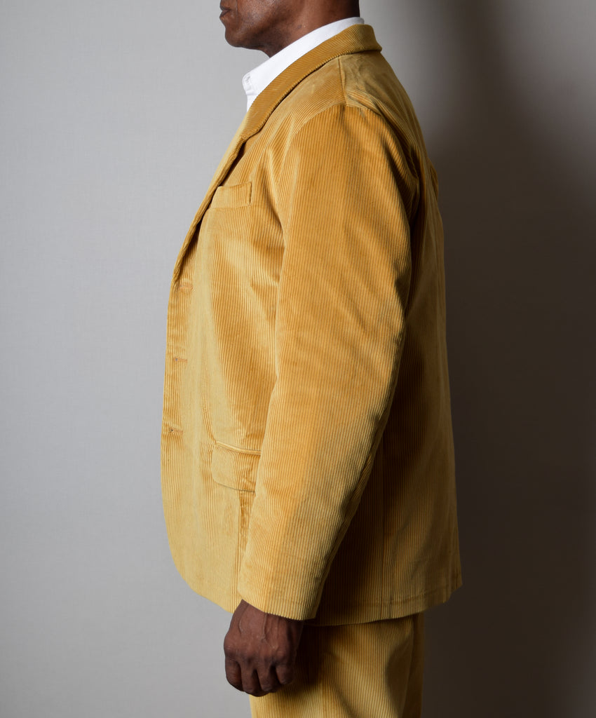 Gold Corduroy Informal Lined C20th Jacket (JA1920-G) - Side 2