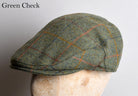 Traditional Flat Cap (HA150) - Green Check