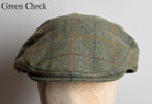 Traditional Flat Cap (HA150) - Green Check