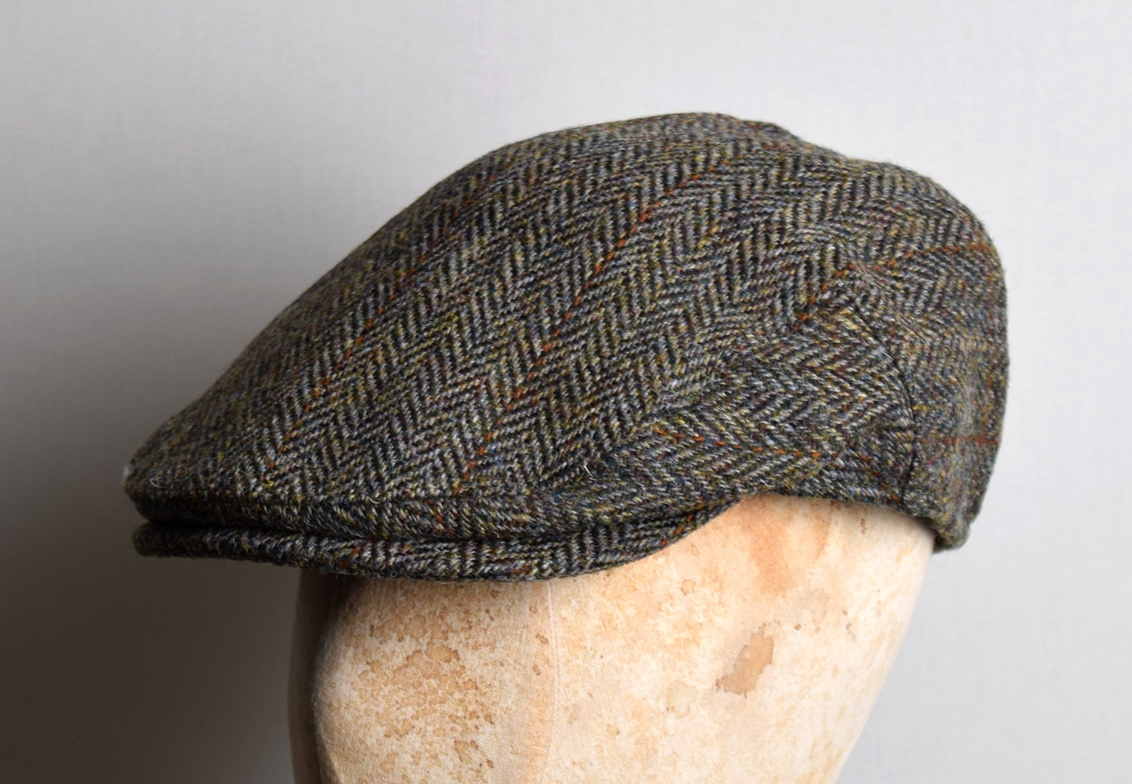 Wool tweed flat cap sale
