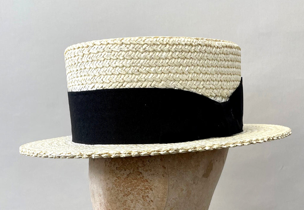 Traditional Straw Boater Hat (HA112)