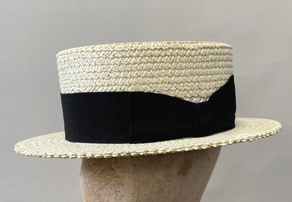 Traditional Straw Boater Hat (HA112)