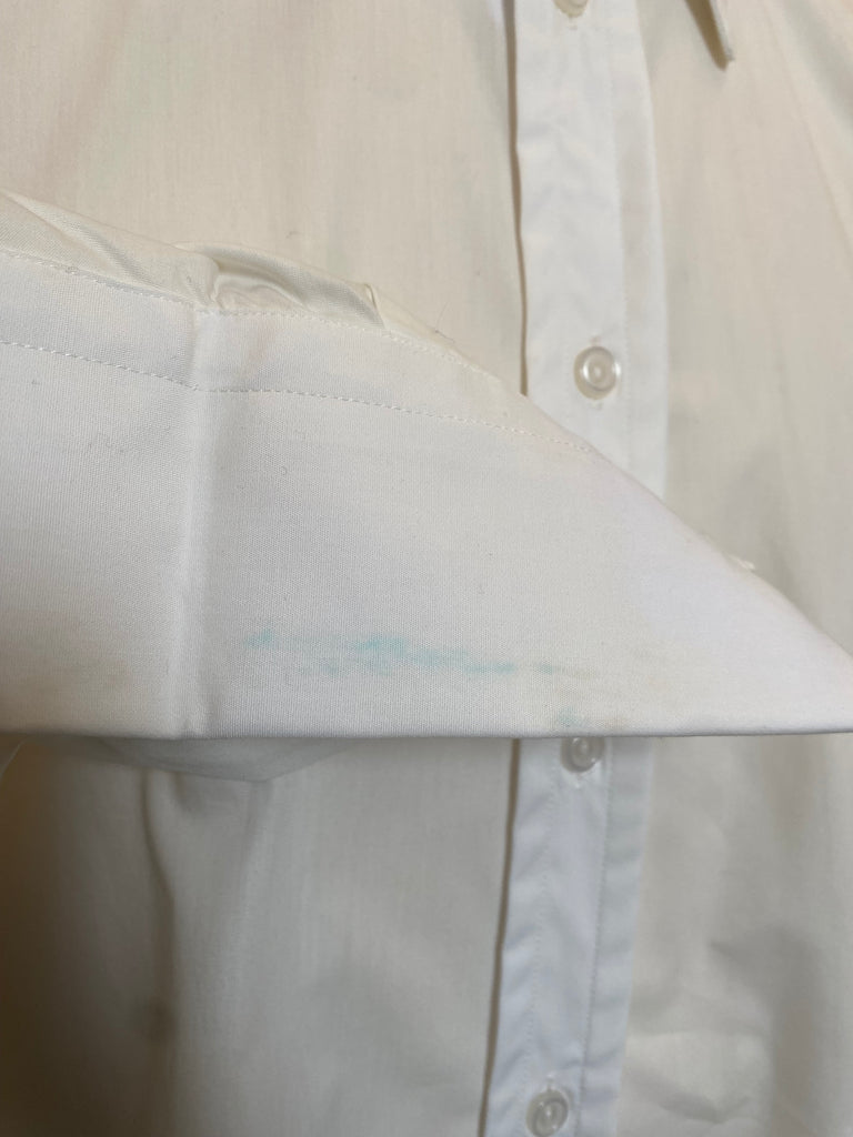 Shirt 2 - Faulty spearpoint shirt, SH190P colour Pale Ivory 15" Double Cuff