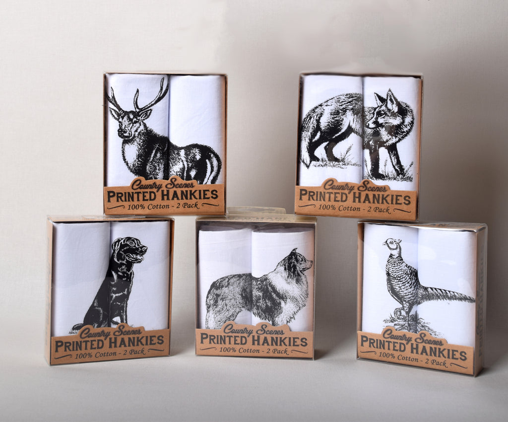 Vintage Printed Handkerchief (HA001)