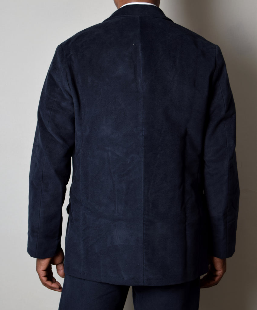 Navy Moleskin Informal Lined C20th Jacket (JA1920-N) - Back
