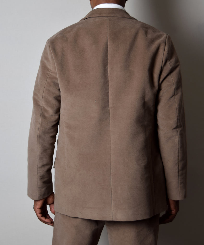 Putty Moleskin Informal Lined C20th Jacket (JA1920-P) - Back