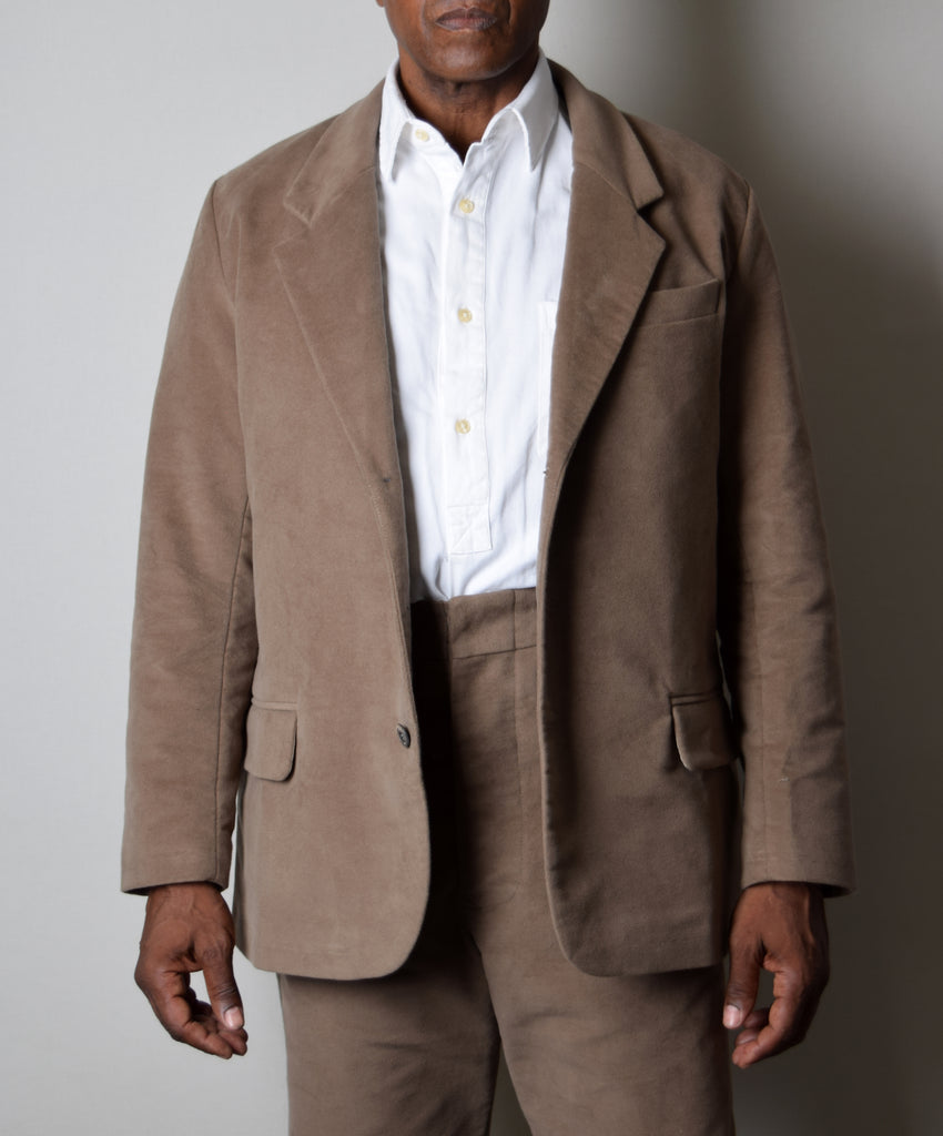 Putty Moleskin Informal Lined C20th Jacket (JA1920-P) - Front 2