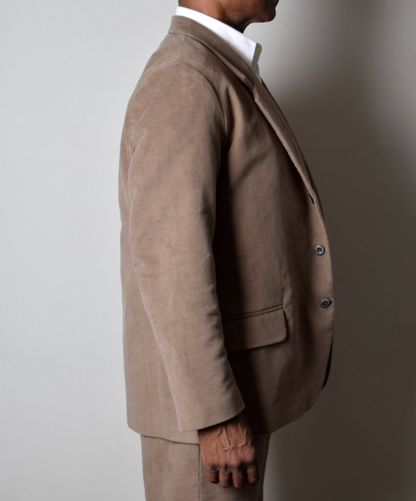 Putty Moleskin Informal Lined C20th Jacket (JA1920-P) - Side 1
