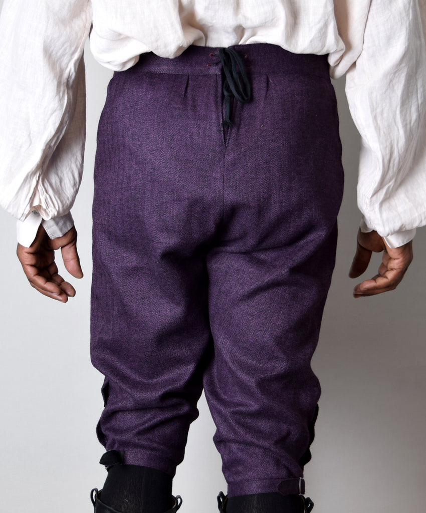 Aubergine Herringbone