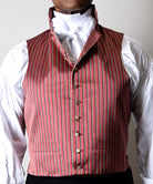 Limited Edition Red/Ivory Regency Stripe Waistcoat (WC1820U-RI)