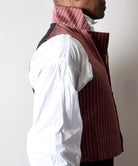 Limited Edition Red/Ivory Regency Stripe Waistcoat (WC1820U-RI)