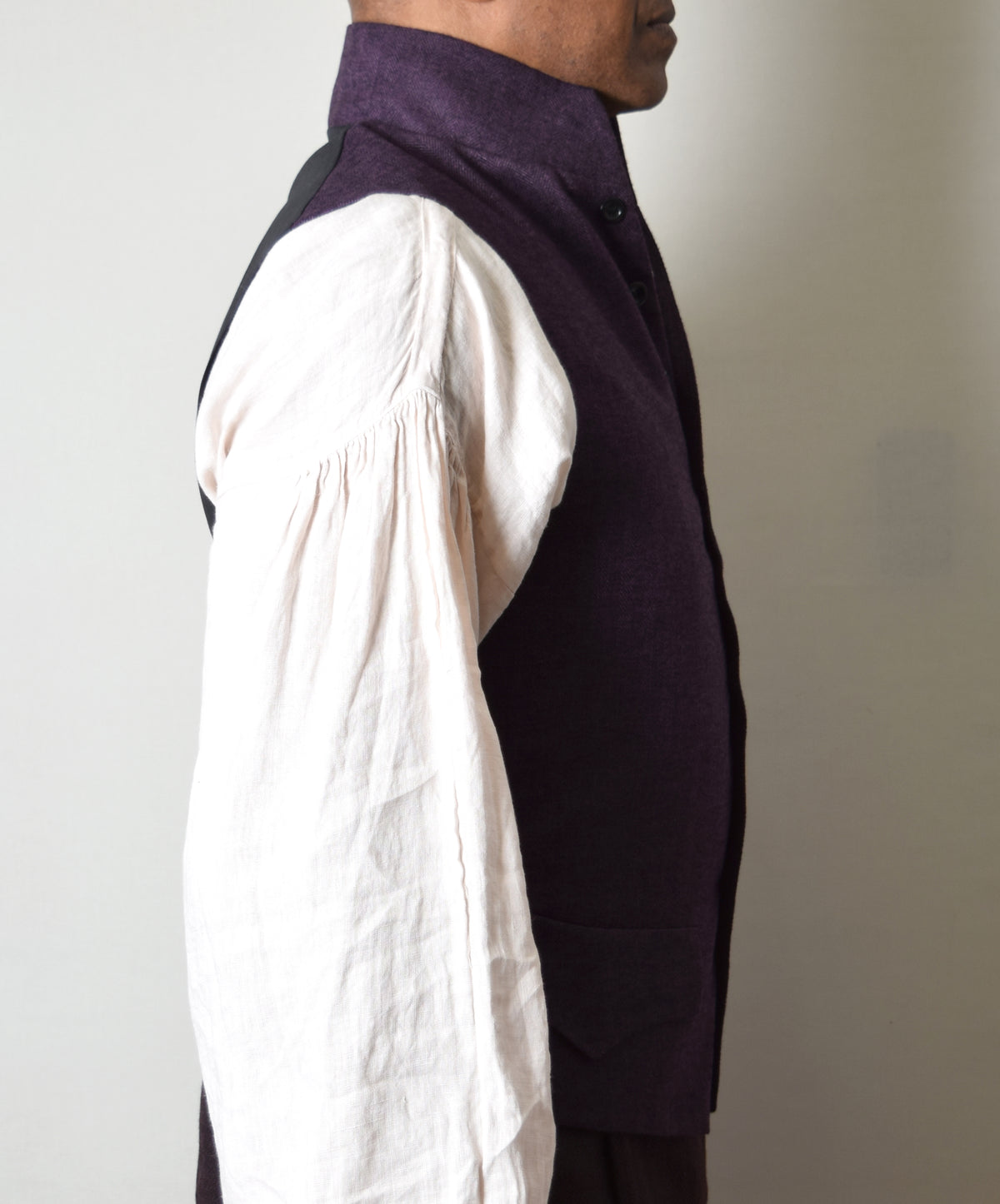 Aubergine Herringbone
