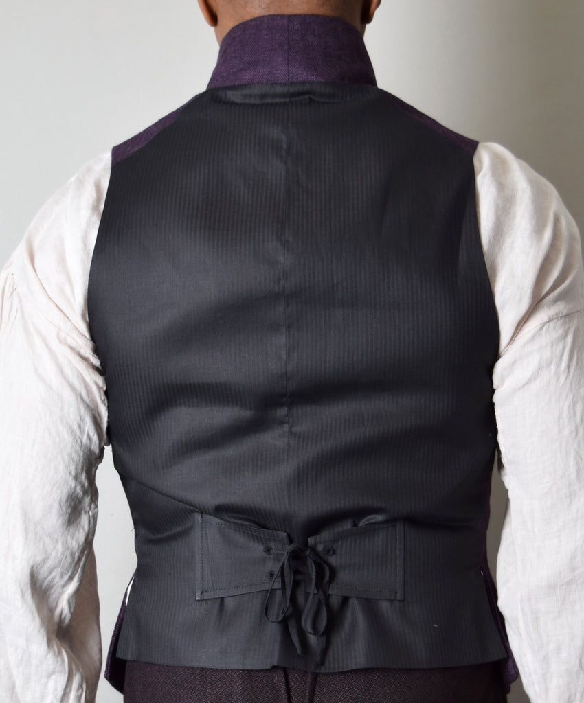 Aubergine Herringbone