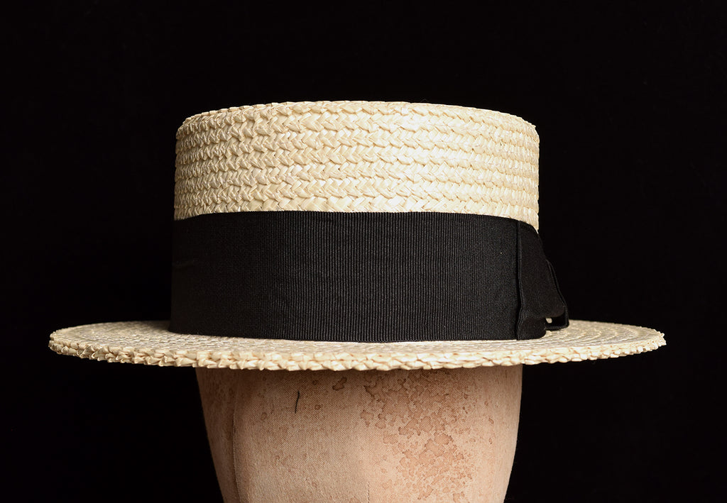 Traditional Straw Boater Hat (HA112)