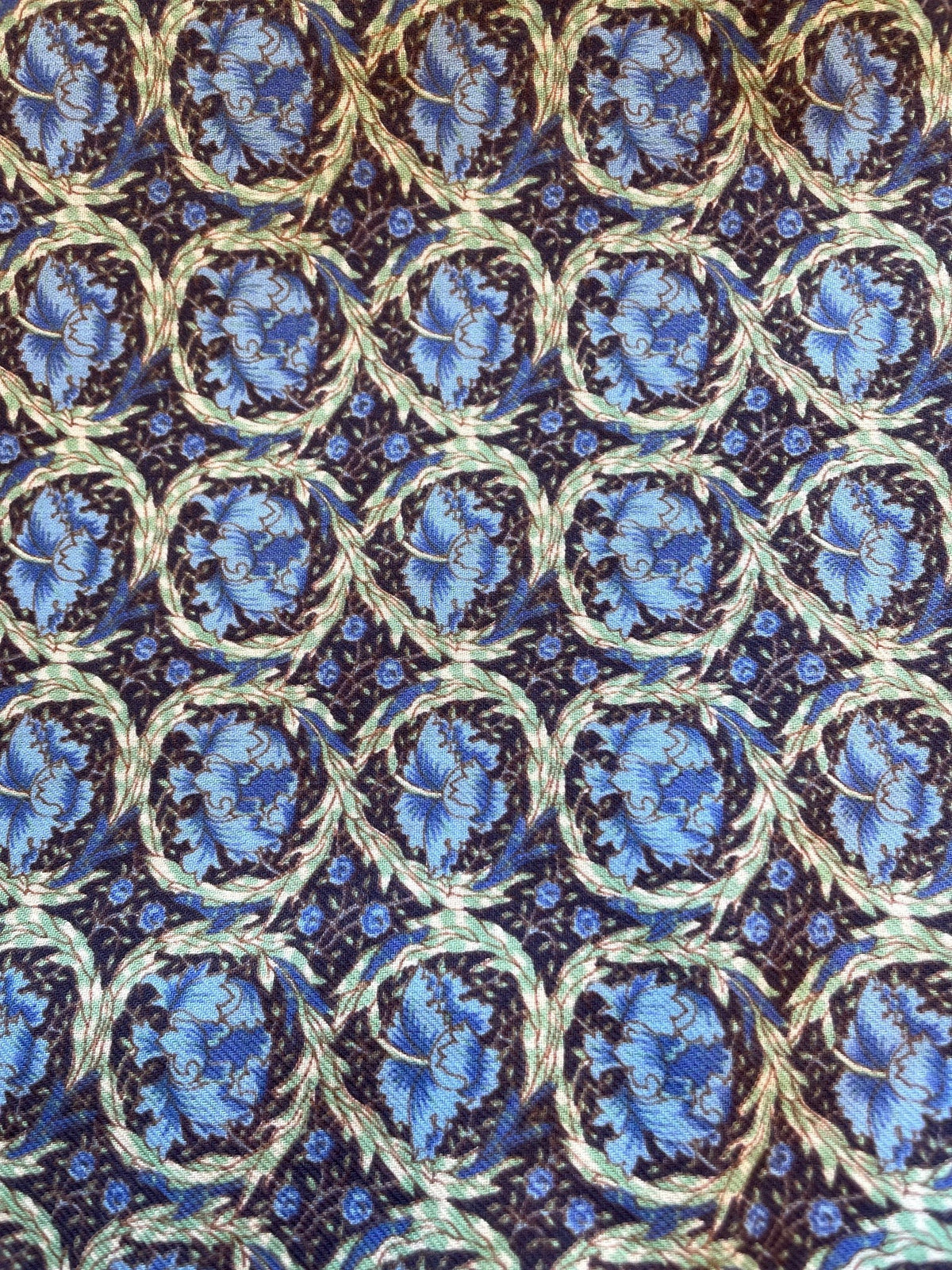 'Elysian' Blue Poppies Liberty Jubilee Fabric (FD-LIB-23)