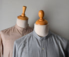 Bib Front Herringbone Neckband Shirt (SH160H)