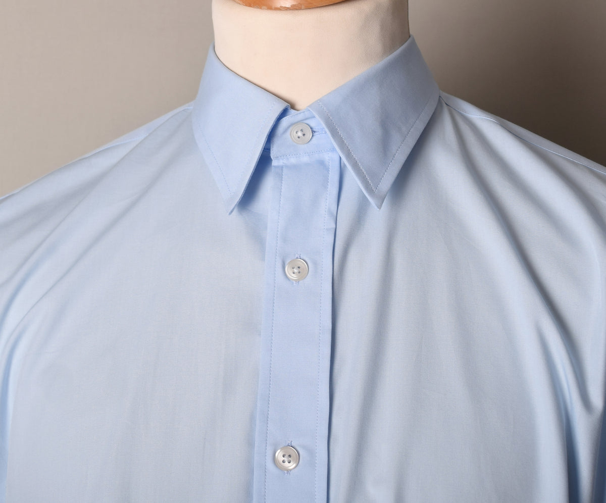 1950's Cotton Poplin Shirt (SH1950) - Sky Blue