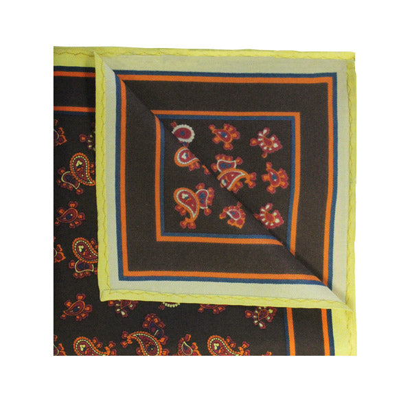 Printed Silk Pocket Square (HA96K)