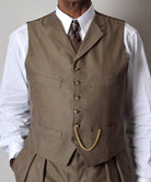 WC410 - Hazel Herringbone Waistcoat