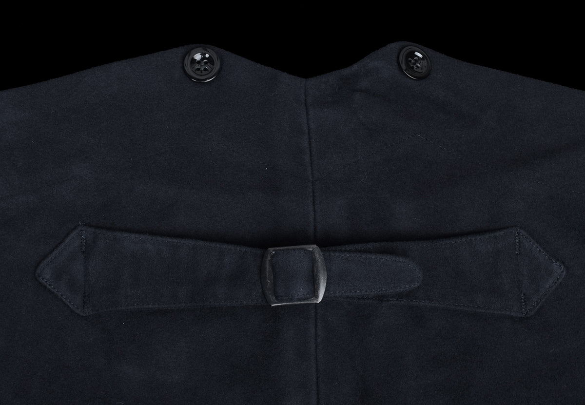 Cotton Moleskin High Waist Trousers (TR700) - Navy