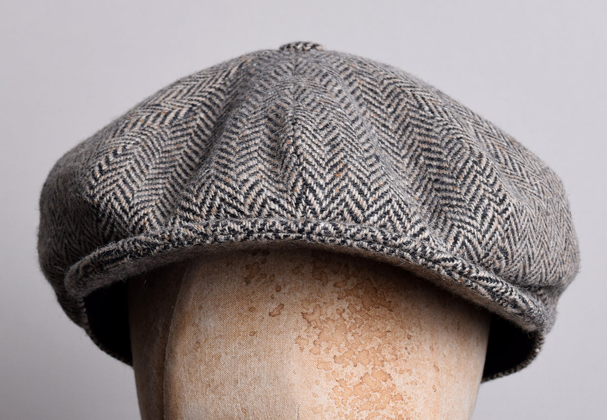 Standard Eight Piece Cap (HA137) - Zebra Herringbone