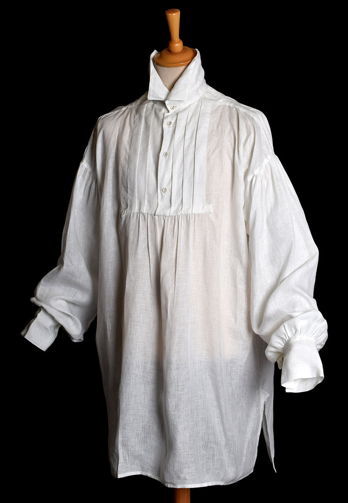 Linen Pleated Front Early Victorian Shirt (SH140)