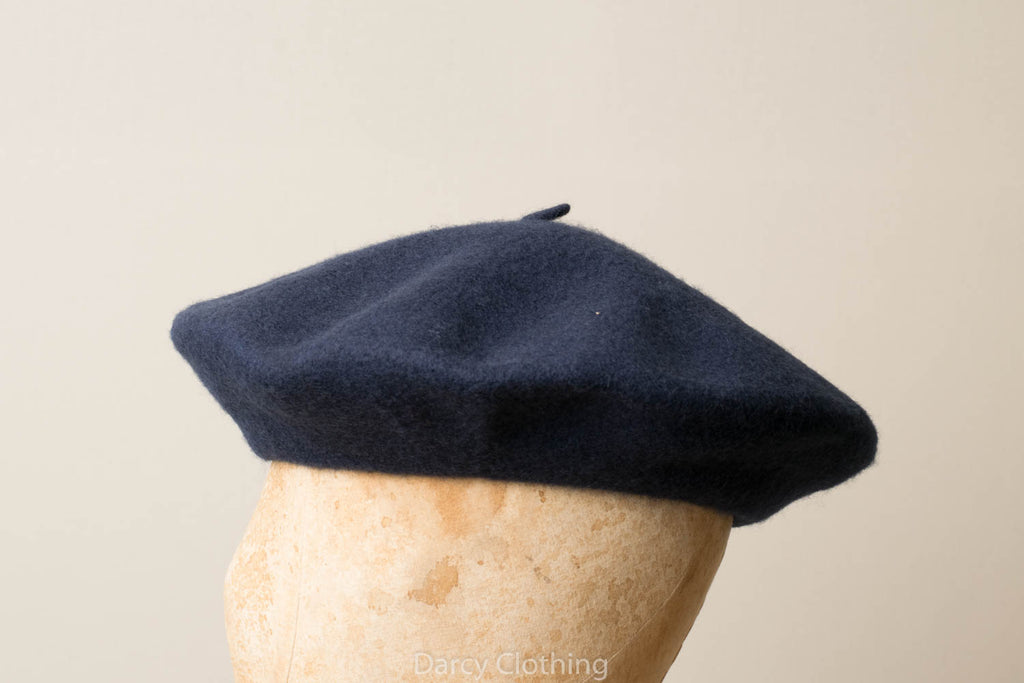 Wool Beret (HA135) - Navy