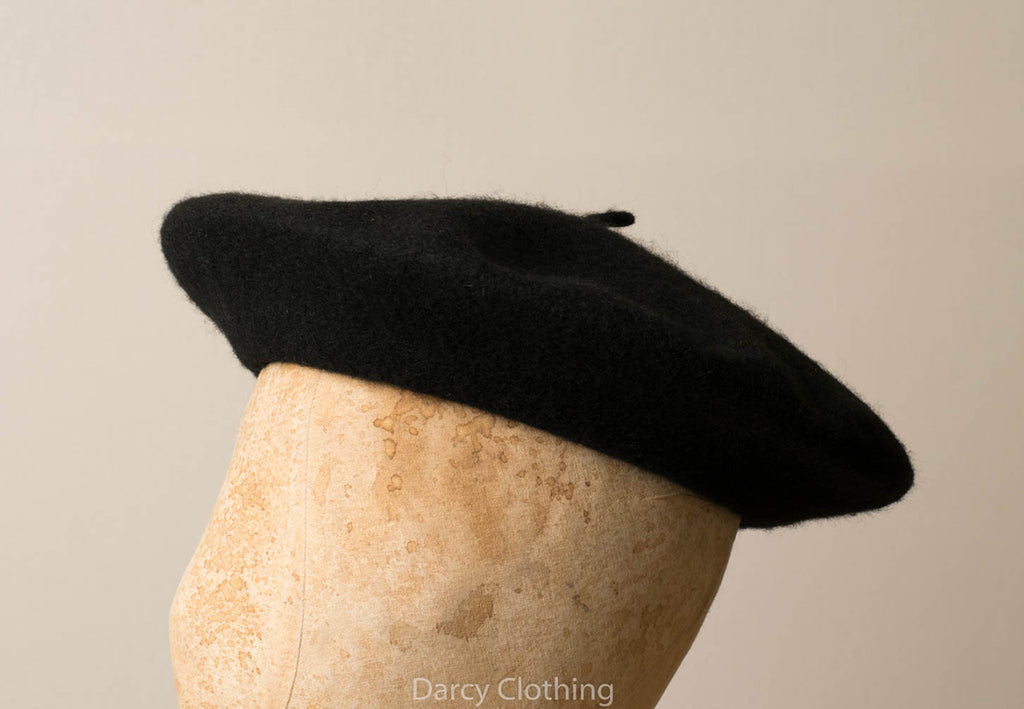 Wool Beret (HA135) - Black