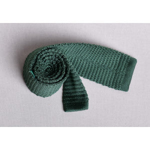 Military Ties (CR578) - Green Knitted
