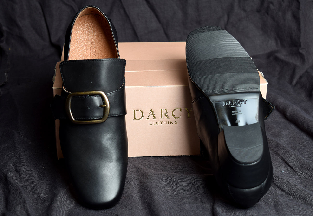 Men's C18th Buckle Shoes (SPM1750B) Darcy Clothing Men's C18th Buckle Shoes (SPM1750B) Darcy Clothing