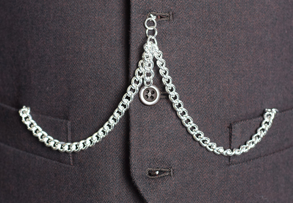 Double Watch Chain (ST912) - Silver