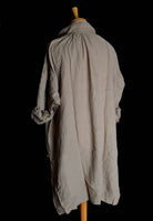 Broken Down C18th Linen Shirt (SH120B) | Dark Stone | Darcy Clothing