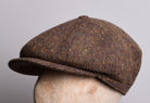 Standard Eight Piece Cap (HA137) - Brown Herringbone Speckle