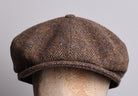 Standard Eight Piece Cap (HA137) - Brown Herringbone Speckle