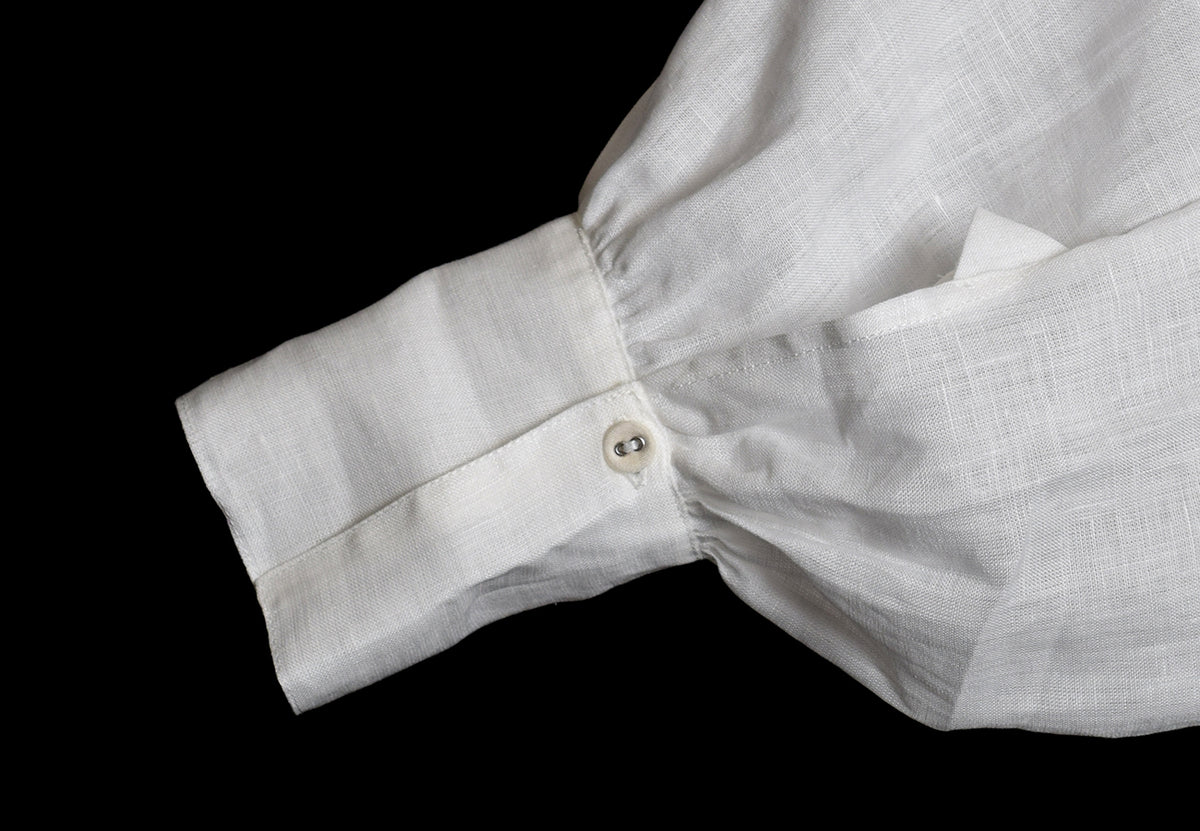 Linen Pleated Front Early Victorian Shirt (SH140)