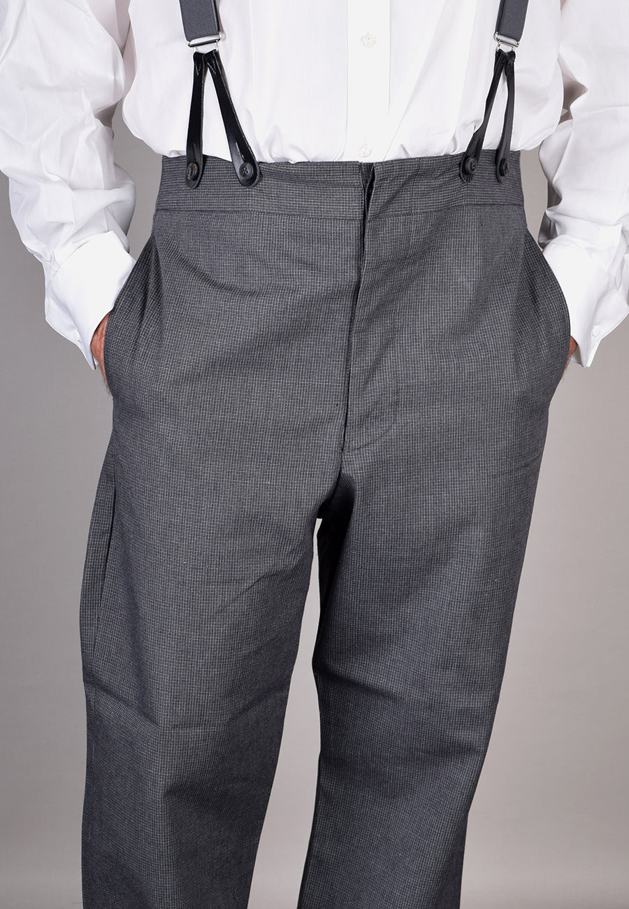 40s style fishtail buckle back trousers in bronze linenwool  Etsy Polska