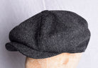 Standard Eight Piece Cap (HA137) - Dark Grey Herringbone