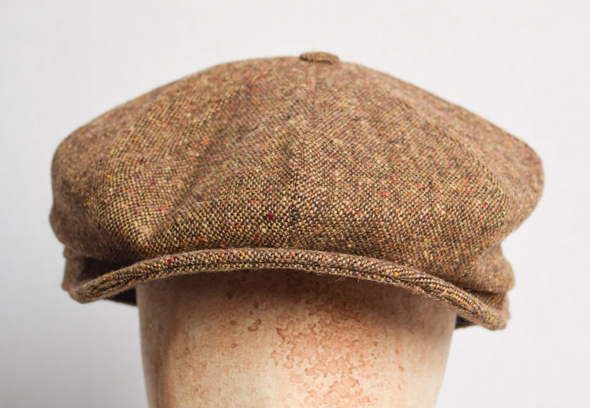 Standard Eight Piece Cap (HA137) - Brown Donegal