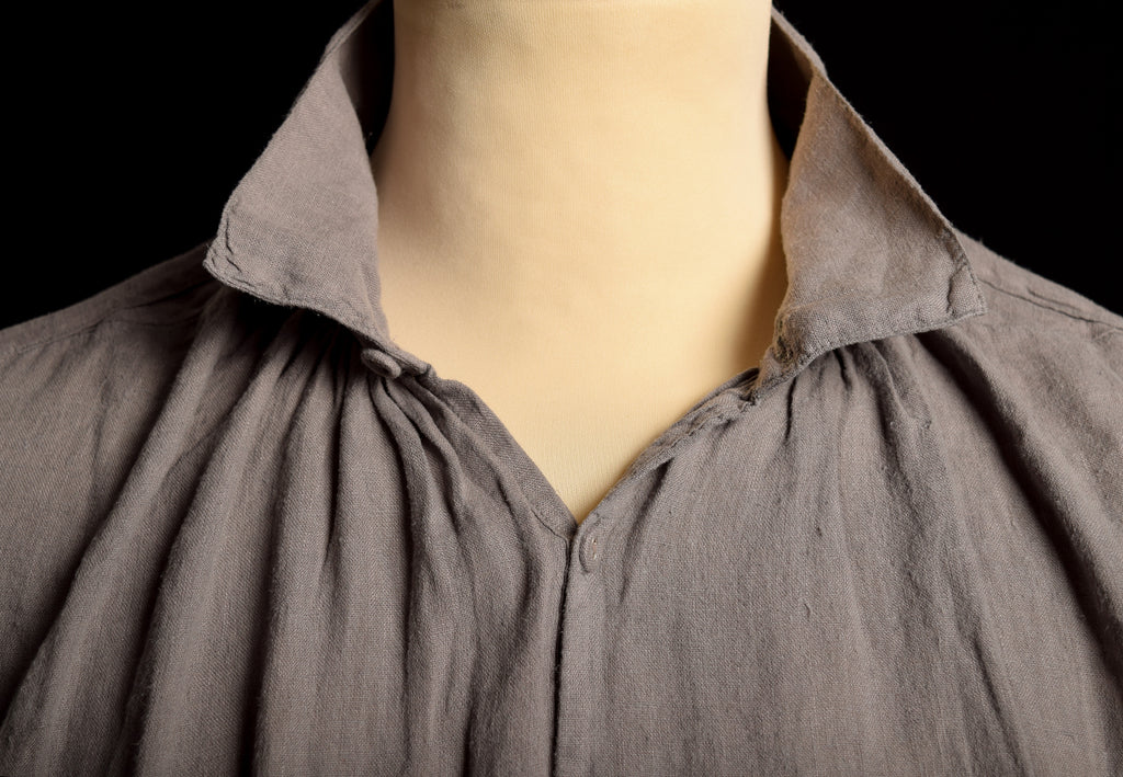 Broken Down C18th Linen Shirt (SH120B) - Grey
