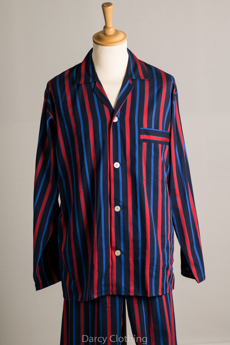 Noel Coward Pyjamas (NW421) - Red / Navy