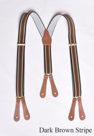 Childrens Braces (BR720) - Dark Brown Stripe