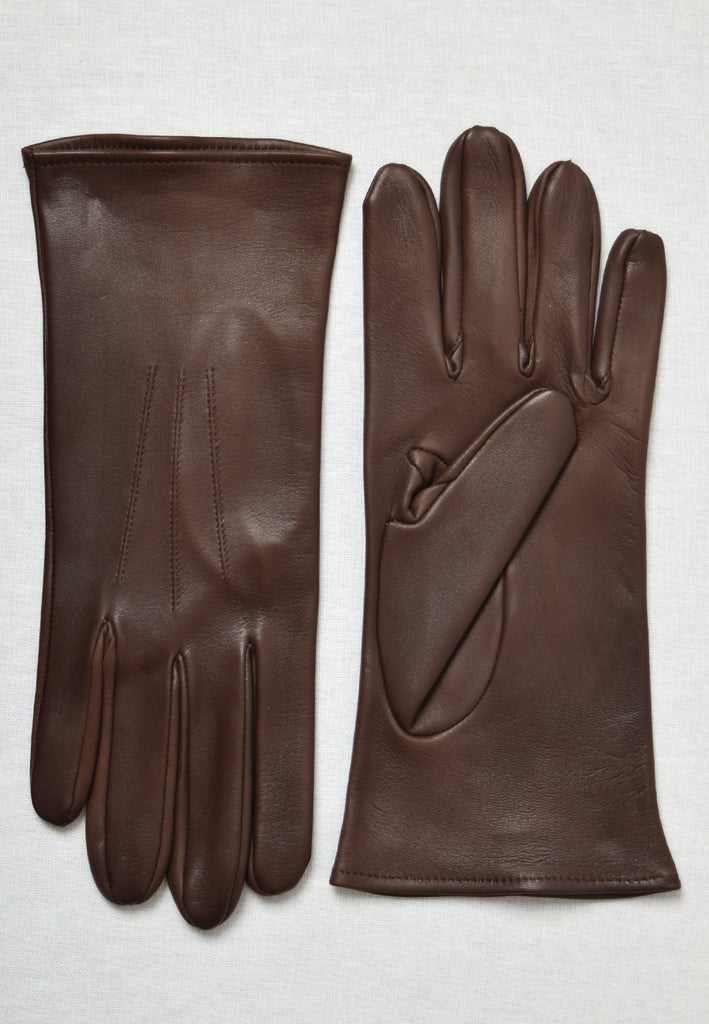 Leather Gloves (GL610) - Dark Brown