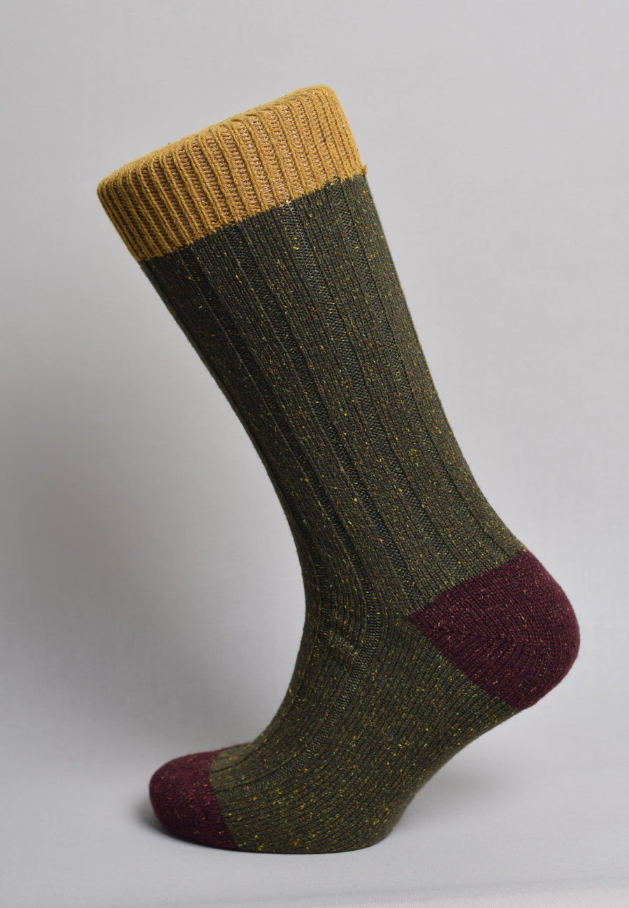 Scott-Nichol Wool Socks (SO176) - Khaki