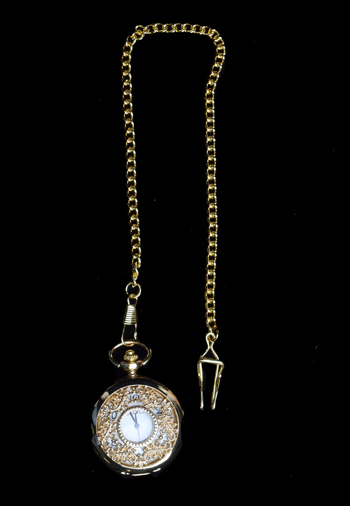 Replica Pocket Watches (ST930) - Gold with Detail