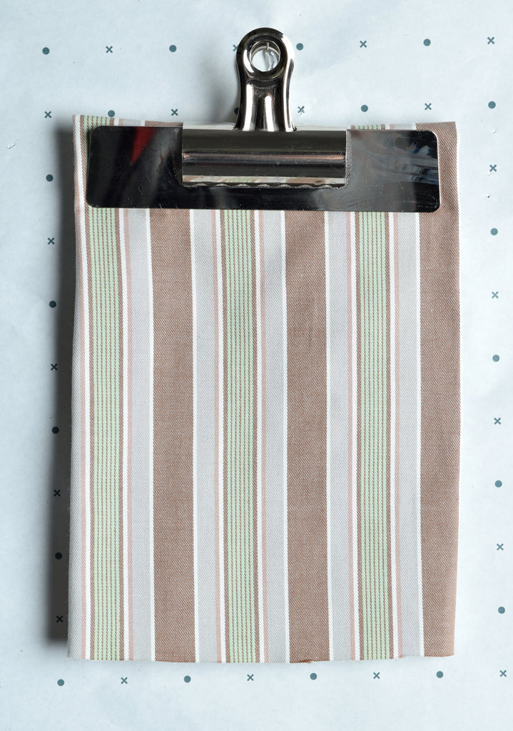 Green / Brown Stripe Pyjama Fabric (FD-HSC-4602)