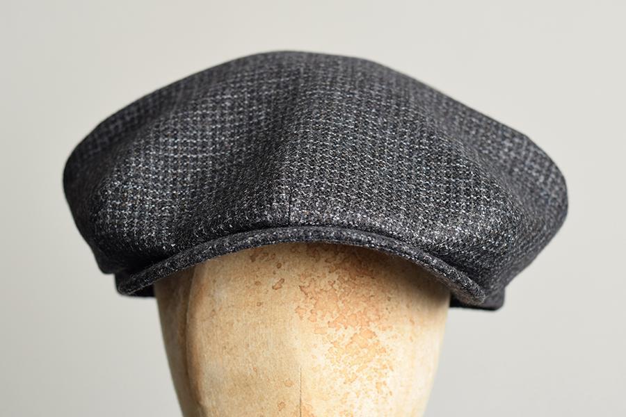 1930's Tweed Cap (HA139) - Dark Grey Check