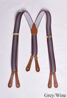 Childrens Braces (BR720) - Grey/Wine