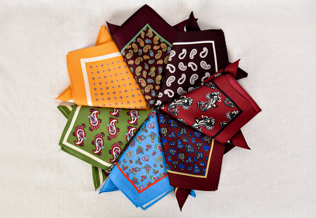 Printed Silk Pocket Square (HA96K)