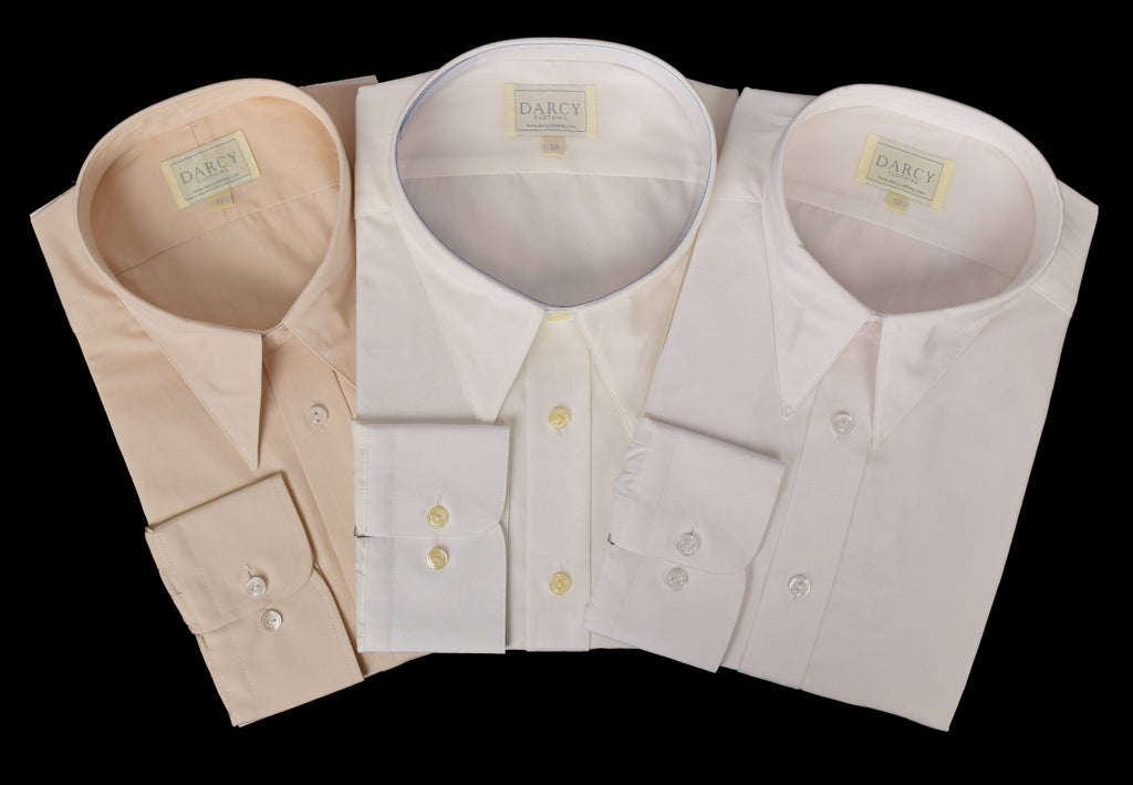 Plain Coloured Spearpoint Collar Shirt | Early C20th (SH190P) - Single - Group